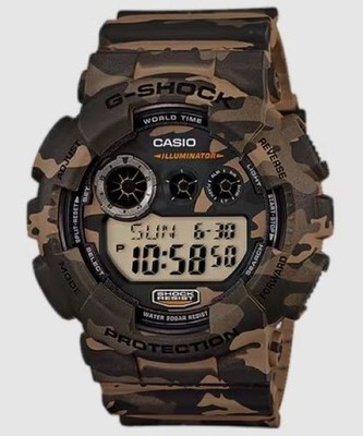 CASIO: G-Shock GD120CM-5CR - Brown Camouflage Resin - Multifunction  Men's Watch