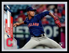 2020 Topps #390 Emmanuel Clase Base Rookie Card RC Cleveland Indians