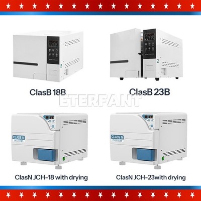 18/23L ClassN/B Dental Medical Autoclave Steam Sterilizer with Drying Function