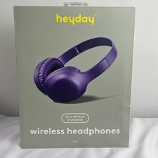 heyday Wireless Over-Ear Headphones Purple Bluetooth 5.4 40hr Playback