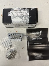Musiclily Wilkinson MX1833CR 6-Screw Vintage Strat Tremolo Bridge Chrome NEW
