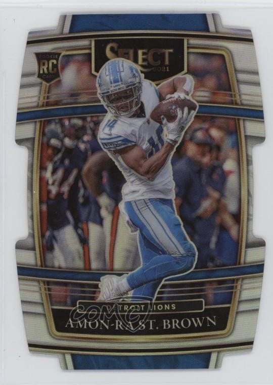 Amon-Ra St. Brown Panini Select #73 Die-Cut Silver