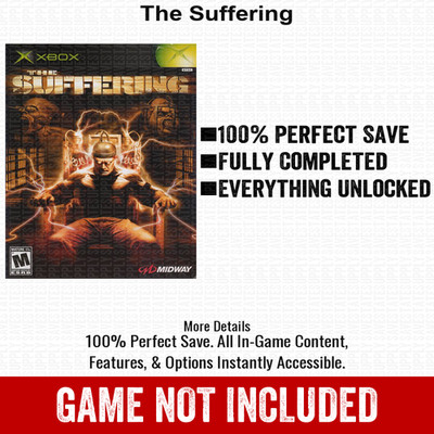 The Suffering 100% Unlocked All Items Xbox USB Save