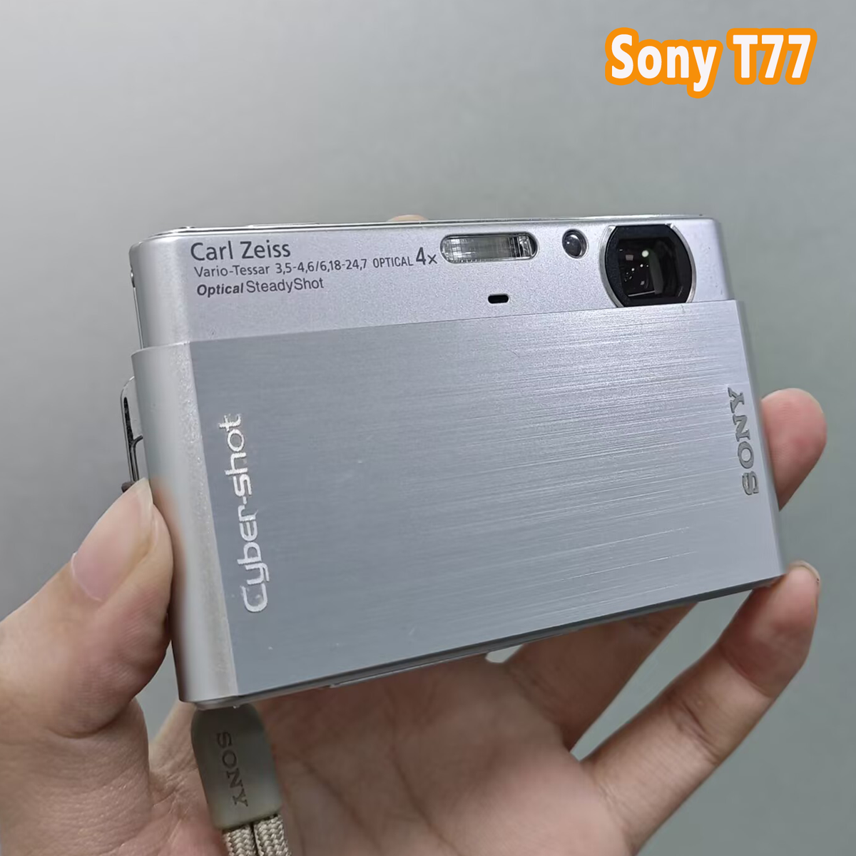 Camera Sony T77 Sony Cyber-shot DSC-T77 Silver Digital Camera 4x
