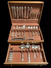 Vintage 1955 Reed & Barton Tara Sterling Silver Flatware Set with Box 54 Piece