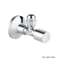 Grohe Eckventil 1/2X3/8'' Rosette Metallgriff Quetschverschr. 10Mm, Chrom