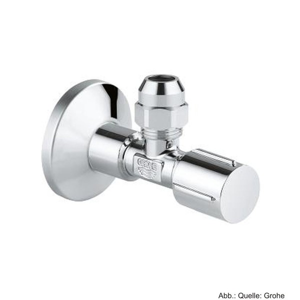 Grohe Eckventil 1/2X3/8'' Rosette Metallgriff Quetschverschr. 10Mm, Chrom-image