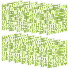 1470 Letter Stickers 15 Sheets Alphabet Stickers Number Small 1 Inch Vinyl Se...