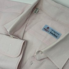 Borrelli Napoli Neiman Marcus Dress Shirt Men's 17 L Pink Made In Italy