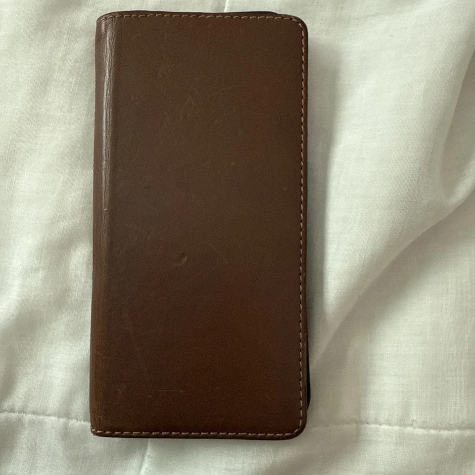 Funda de cuero con folio para teléfono Nomad MARRÓN para Samsung Galaxy S8 Foto 3 de 3