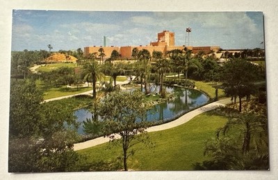 Bush Gardens Tampa Florida FL  Aerial View Budweiser Geodesic Dome Postcard