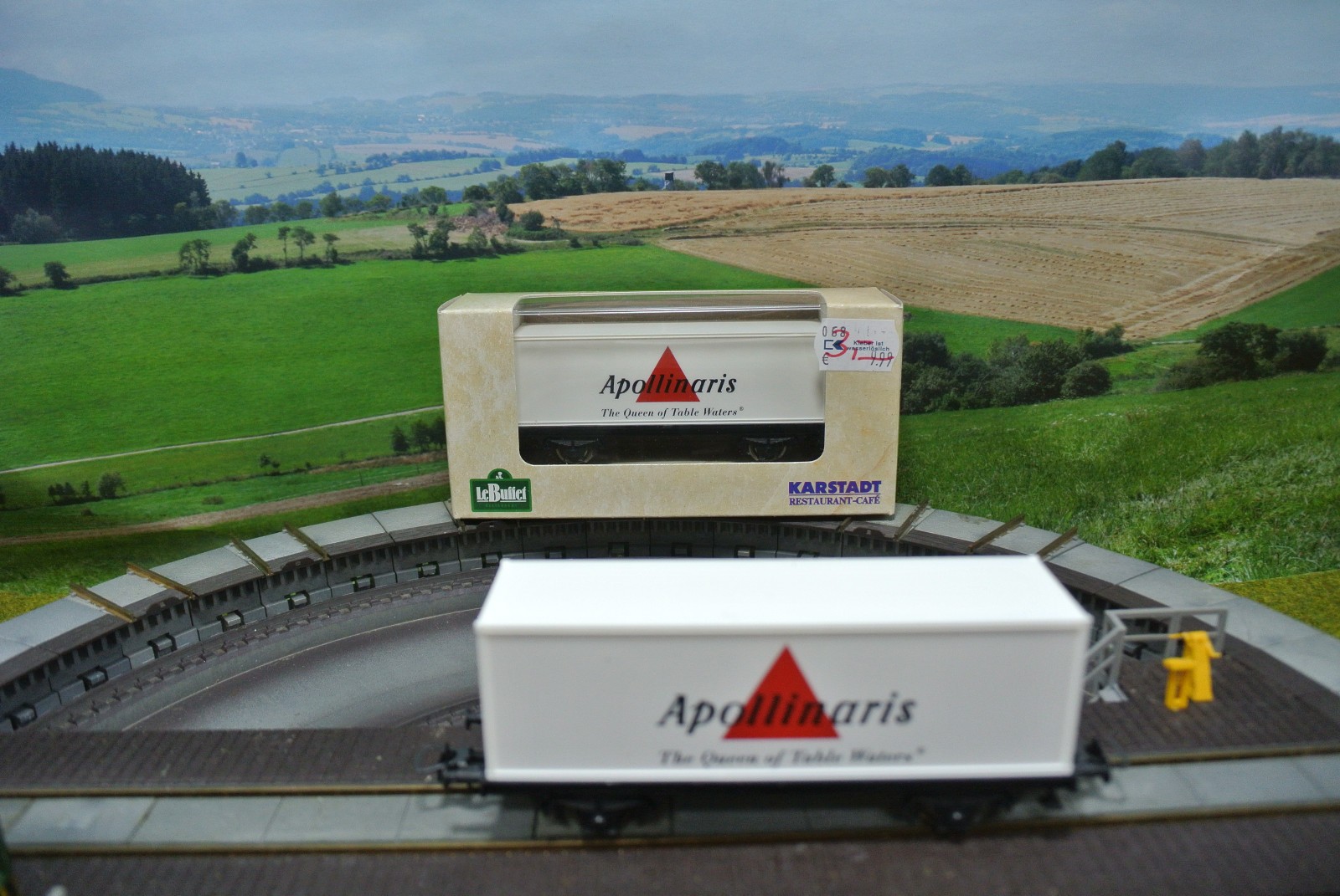 Roco Wagons Apollinaris HO coffret de collection de haute précision fine échelle 1:87