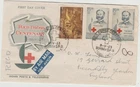 India 1963 Well Stamped Reg. FDC  Red Cross issue  Used to England