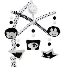 Montessori Baby Crib Mobile High Contrast Mobile for Crib, Black and White ...