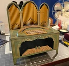 Wolverine Toy Organ Tin Litho 1940s-50's Complete, Sound Unit Needs Repair