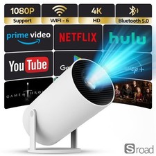 300 ANSI Lumens 1080P Mini Projector, HDMI USB AV, Portable Indoor Outdoor