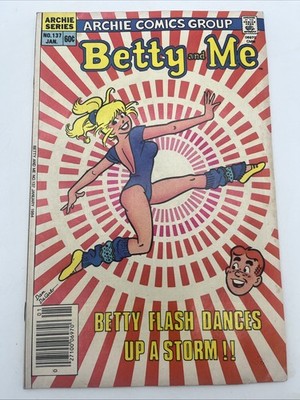 Sharp 1984 Archie Series Betty and Me Comic Book  # 137 Flashdance Cover