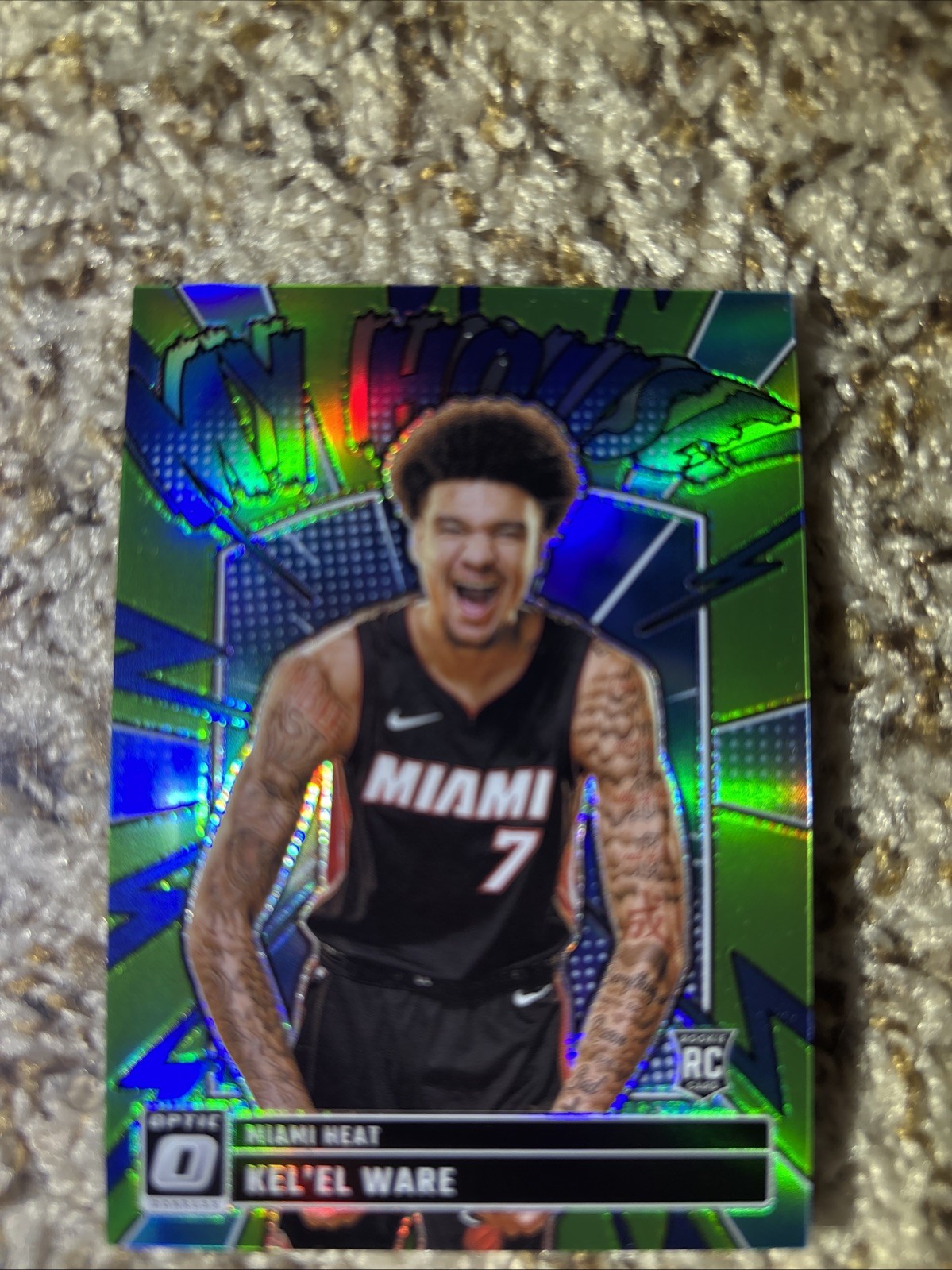 Kel'el Ware 2024-25 Panini Donruss Optic /199 My House Prizm Lime Green RC #11