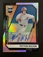 2021 Elite Extra Edition Signatures #66 Peyton Wilson Auto KANSAS CITY ROYALS