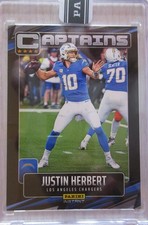 2025 Panini Instant NFL Captains Series Justin Herbert Black Prizm SP 1/1 ONE