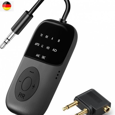 2-IN-1 Bluetooth 5.4 Adapter Transmitter, 24H Spielzeit, aptX Low Latency