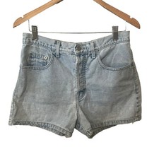 Guess Jeans USA Shorts Denim VTG 90s Hi Rise Button Fly Grunge Distressed 31