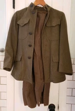 WWI Tunic and Trousers Armored division collar discs Original