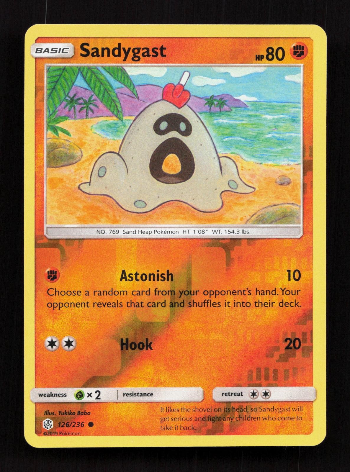 Sandygast 126/236 Cosmic Eclipse Common Pokemon Reverse Holo LP