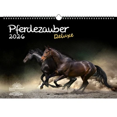 SEELENZAUBER GMBH Pferdezauber DELUXE DIN A3 Kalender für 2026 Pferde - Seelenzauber