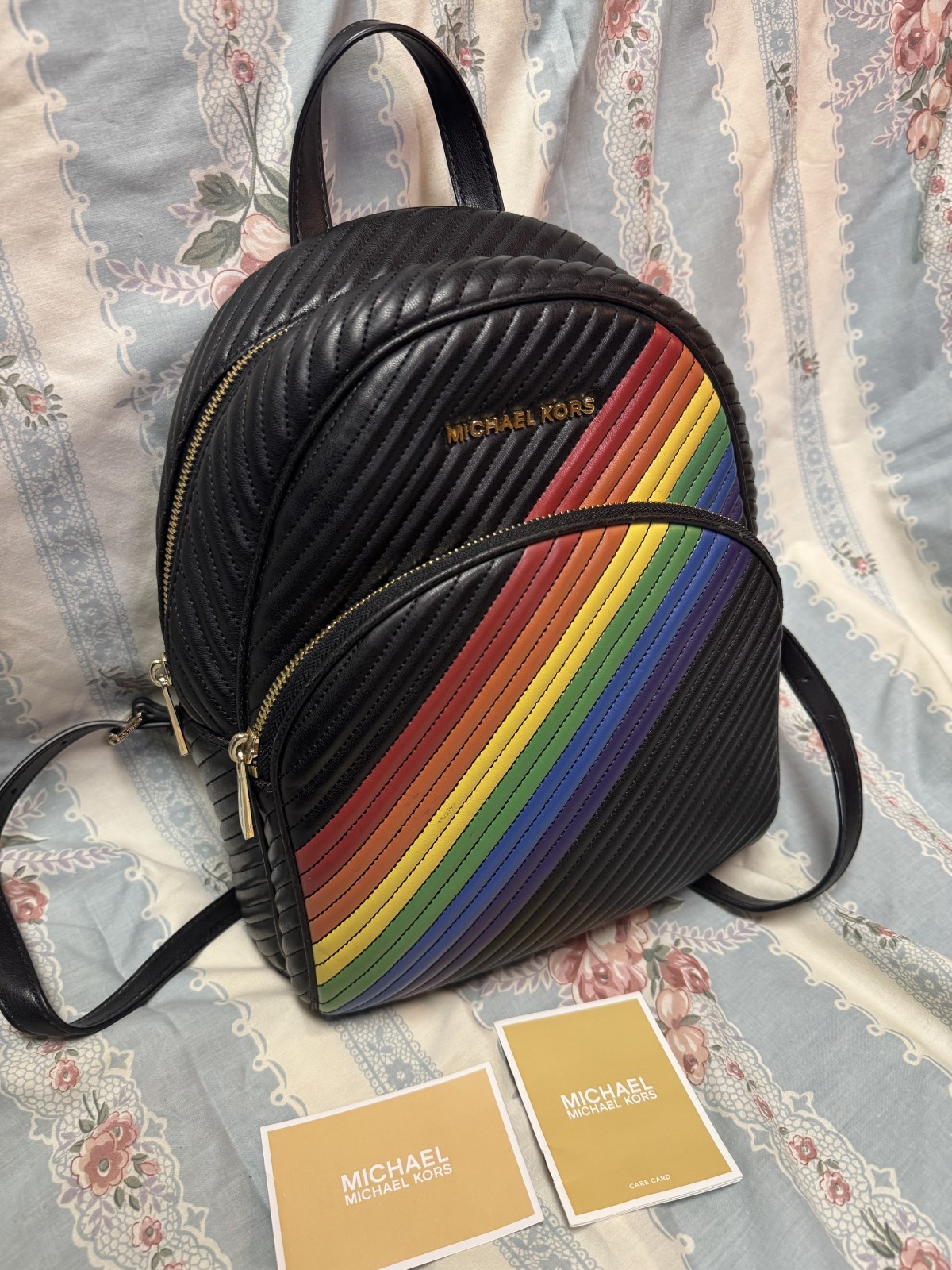 Authentic Michael Kors Rainbow Backpack (rare) - image 1