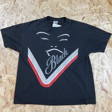 Vintage Single Stitch Hanes Carling Black Label Graphic Lager Beer T-Shirt