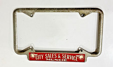 Rare Vintage 1950s Pontiac Dealer Dealership License Plate Frame Muncie Indiana