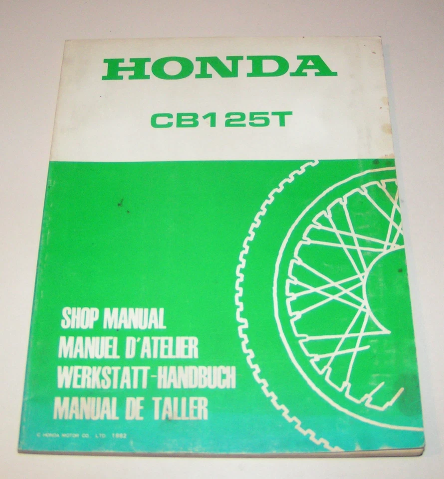 Manuel D'Atelier / de Réparation Honda CB 125 Td (Type Jc 06) - Édition 1982 - Photo 1/1