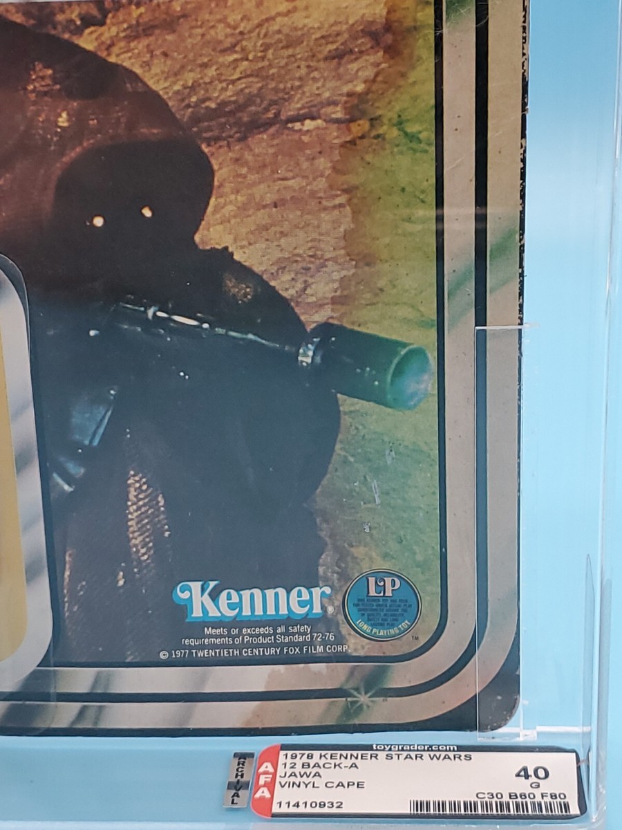 AFA 40 1978 KENNER STAR WARS VINYL CAPE JAWA 12 BACK A GRADED SEE
