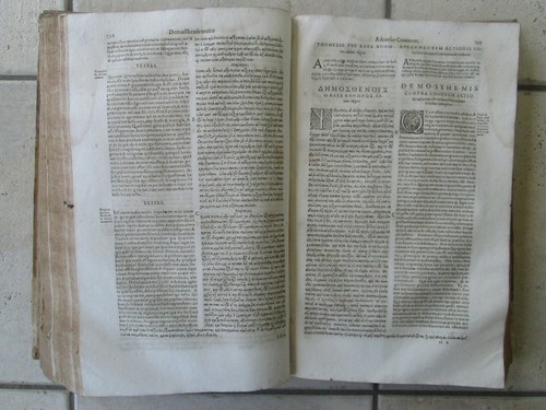 WOLF : DEMOSTHENE et ESCHINE ORATORUM OPERA, 1607. In folio latin/grec - Picture 12 of 24