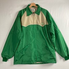 Vintage Pioneer Swingster Mens Jacket Green L Seed Farmer Logo Lightweight USA