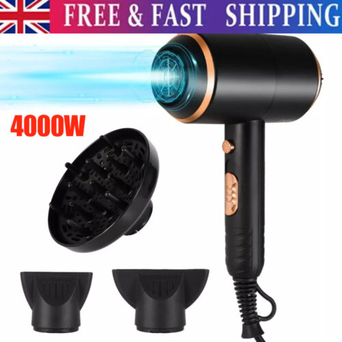 4000W Professional Fast Dry Dryer Ionic Hair Dryer for Curly Straight Hair UK.* - Picture 2 of 11
