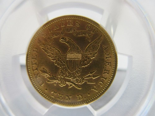 1893 PCGS AU58, Coronet Head , $10 Gold Eagle - Picture 6 of 7