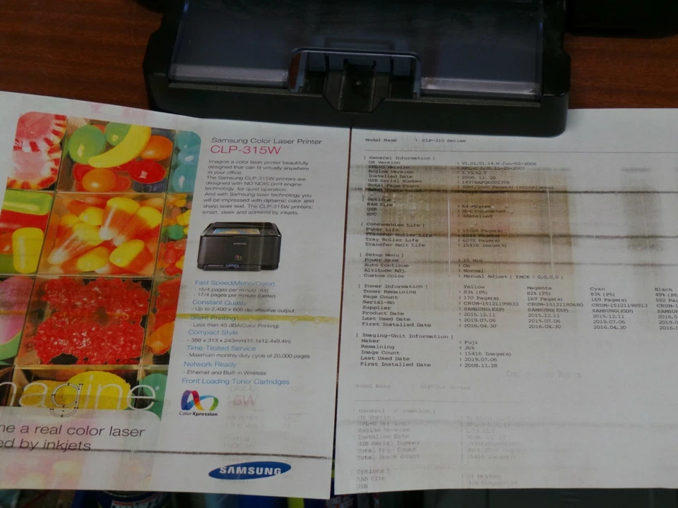 Samsung CLP-315W Wireless Workgroup Laser Printer - Image 2 of 4