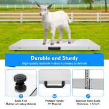 Bilancia digitale 300 kg bilancia pacchi bilancia veterinaria grande bilancia per animali LCD bilancia a piattaforma