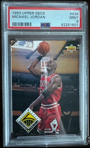 1993 Upper Deck #438 Michael Jordan Breakaway Threats Basketball Card PSA 9 Mint