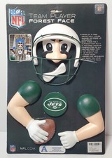 New York Jets Team Player Forest Face With Arms Hands and Logo New
