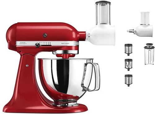 KITCHENAID Veggie Set Artisan 5KSM125EER Maschine + 5KSMVSA Schneider