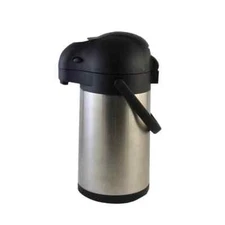 Bradford Hall 2.2-Liter Stainless Steel Airpot Coffee Dispenser with Lever
