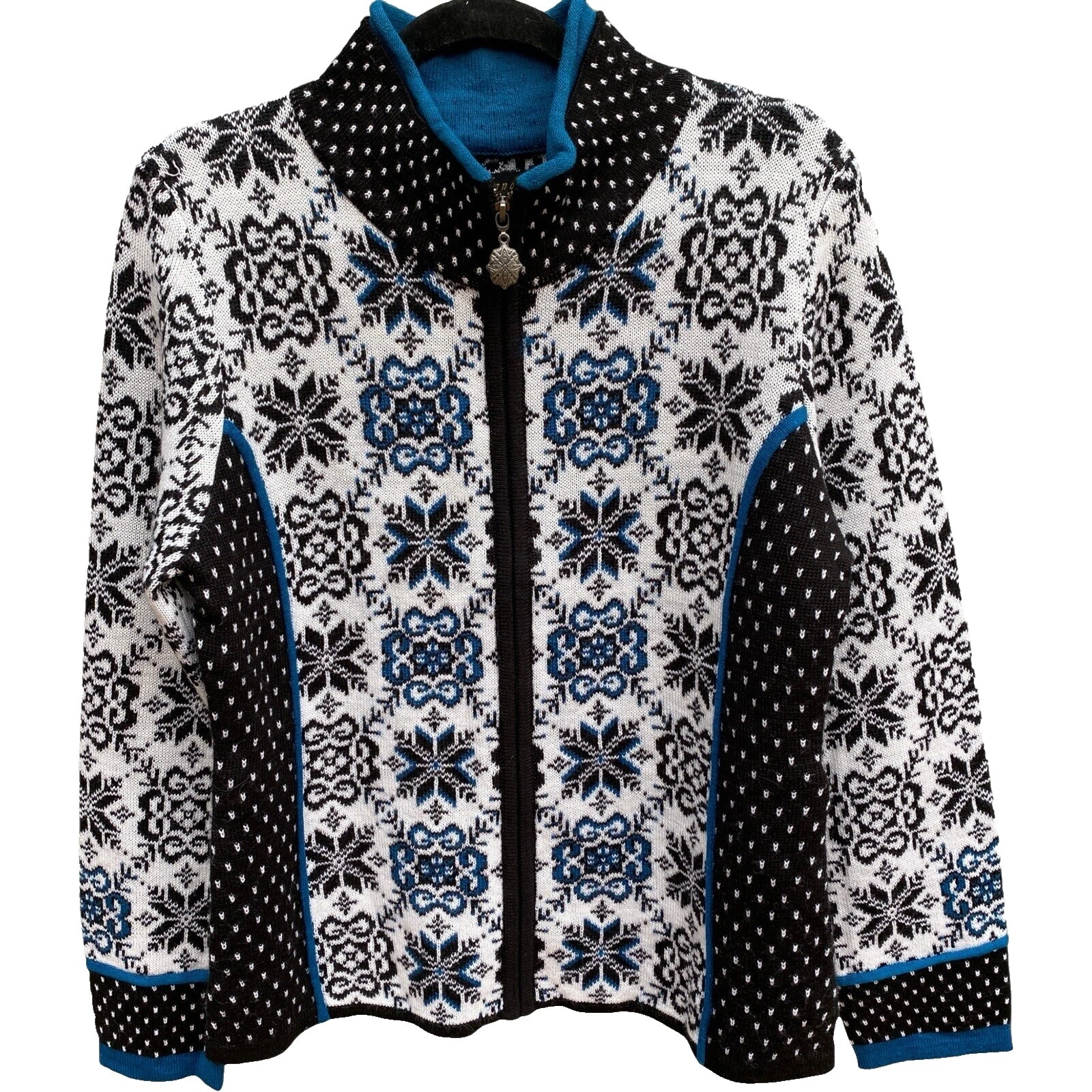 Icelandic Design Cardigan Floral Sweaters for Women