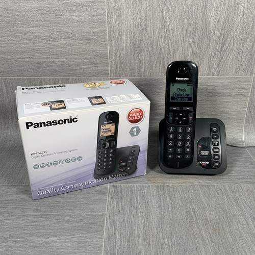 Panasonic KXTGC220E Digital Cordless Answering System Wireless Home