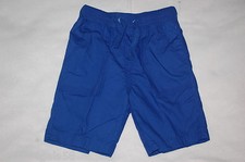 Boys BLUE BERMUDA SHORTS Casual 100 COTTON Elastic Waist S 6-7 M 8-10 L 12-14