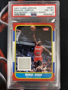 michael jordan fleer rookie card psa 8