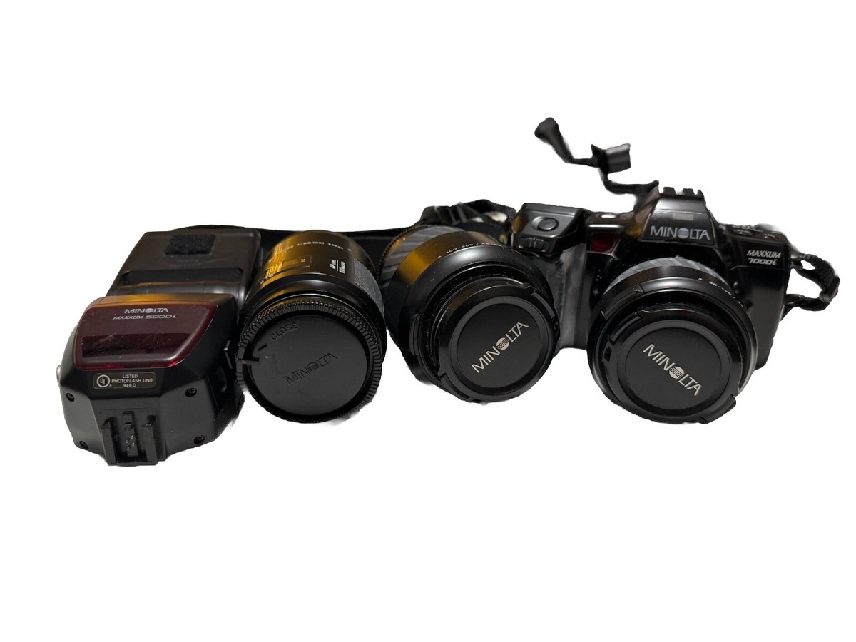 Minolta Maxxum 7000i Camera Lot (untested)