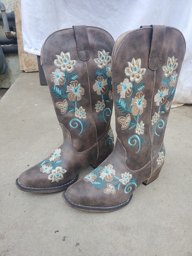 Roper Women's Floral Western Boots Size 6